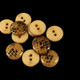 Round Plastic Buttons, Brown - (Pack of 10)